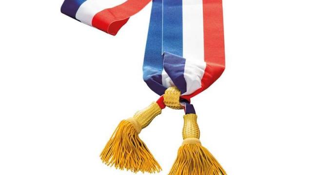 Echarpe Tricolore Pour Le Maire Or