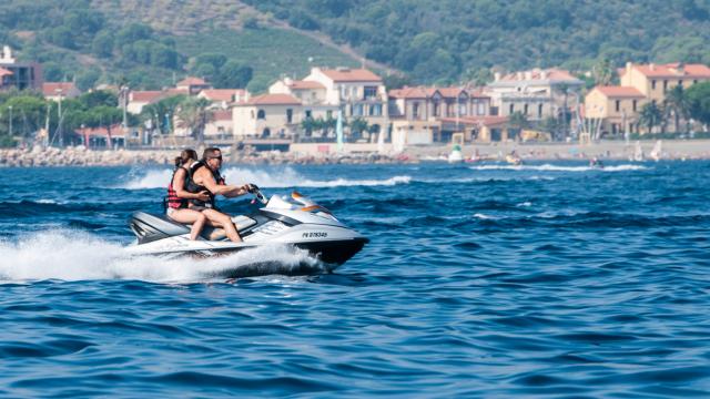 Banyuls sur mer dans les Pyrénées-Orientales vu de la mer