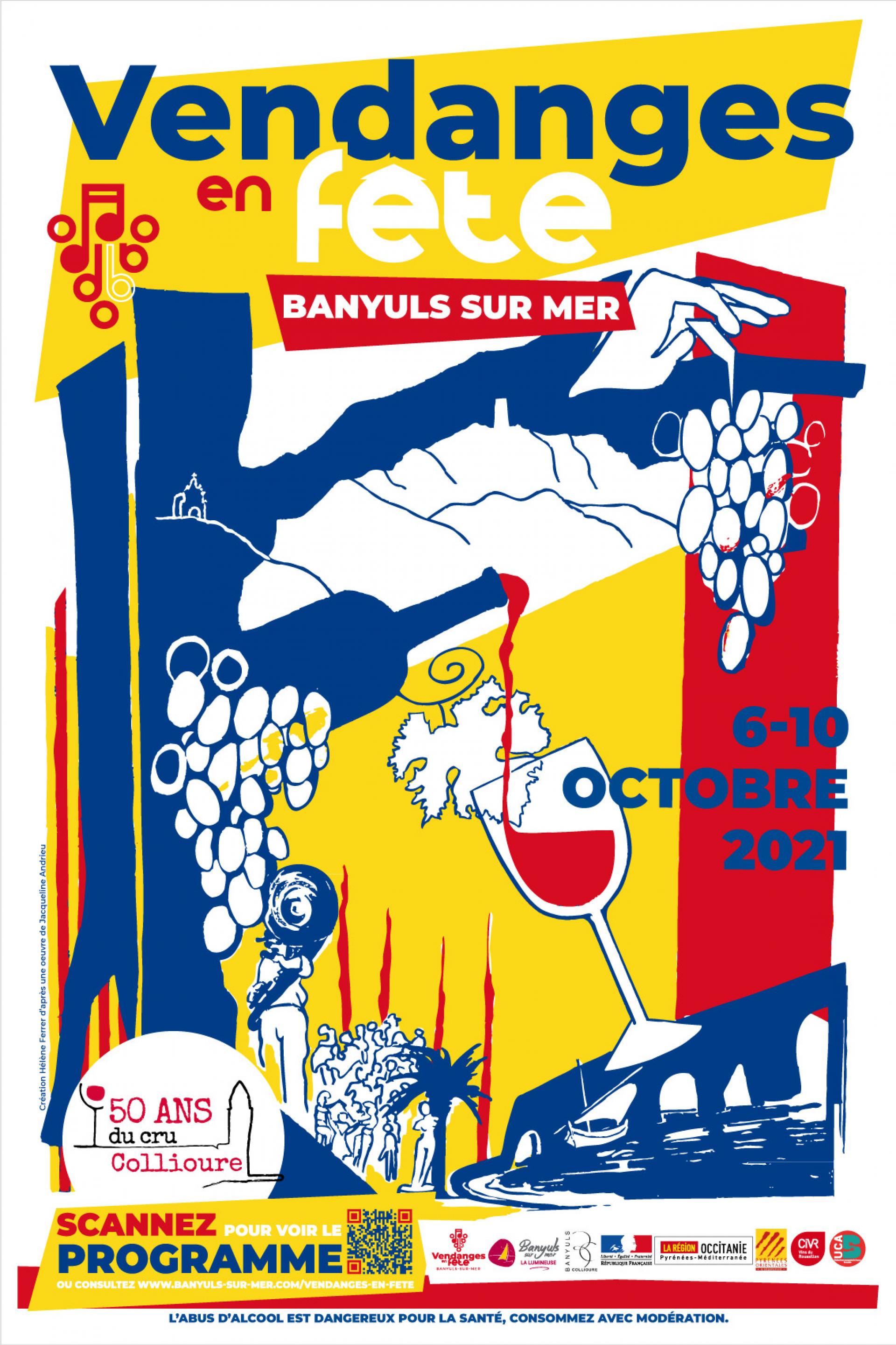 Cartel Vendanges en Fête 2021